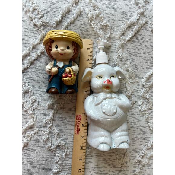 Vintage Ceramic Pig Soap Dispenser and Gardener Planter Pot Made in Japan - Picture 15 of 16